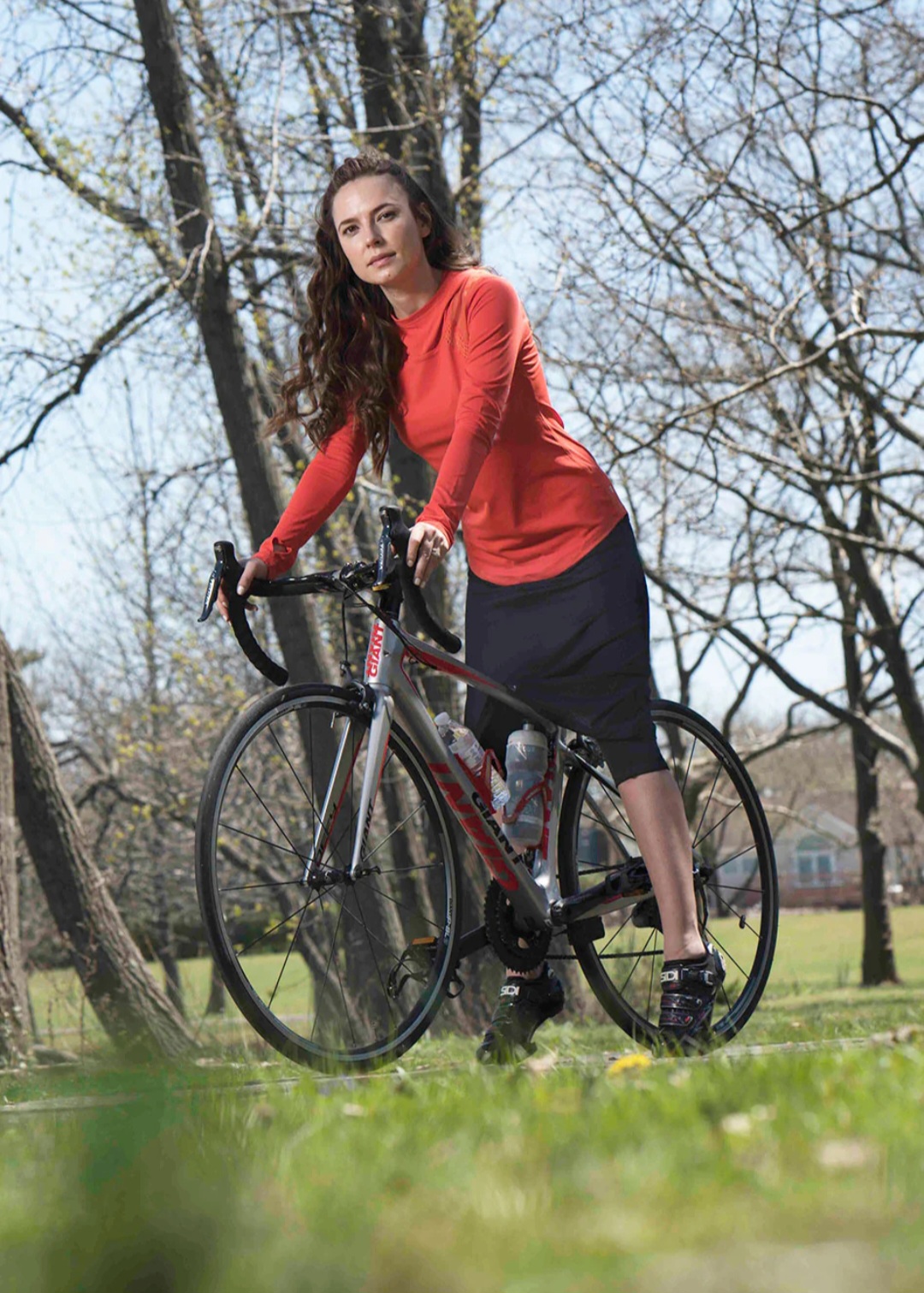 Modletics Skirt on bike